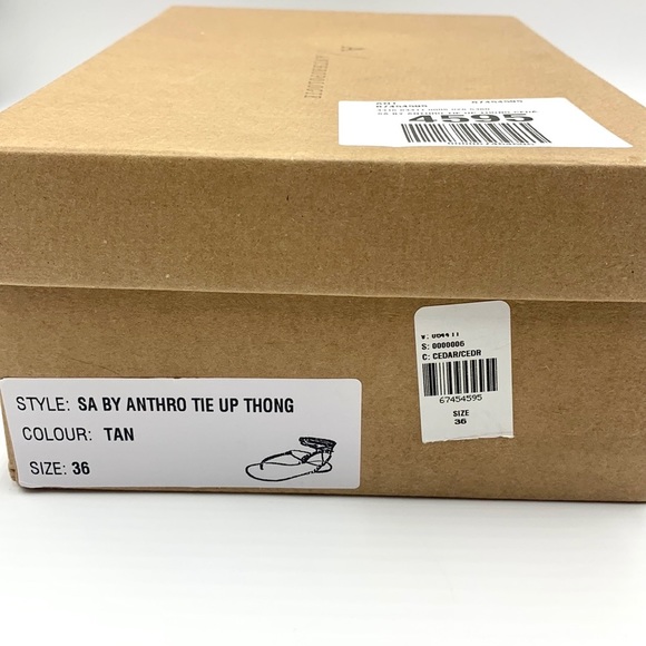 Anthropologie Tie Up Thong Sandals Size EU 36 - Picture 13 of 16